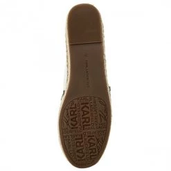 Chaussures Basses Espadrilles KARL LAGERFELD - KL80111 White Lthr/Textile Blanc -KARL LAGERFELD Soldes 0000200404646 05 ks