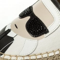 Chaussures Basses Espadrilles KARL LAGERFELD - KL80111 White Lthr/Textile Blanc -KARL LAGERFELD Soldes 0000200404646 06 ks