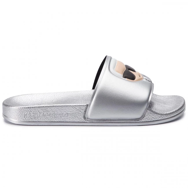 Mules Et Sandales Mules / Sandales De Bain KARL LAGERFELD - KL80905 Silver Rubber Argent 4 Mules Et Sandales Mules / Sandales De Bain KARL LAGERFELD - KL80905 Silver Rubber Argent – Image 2