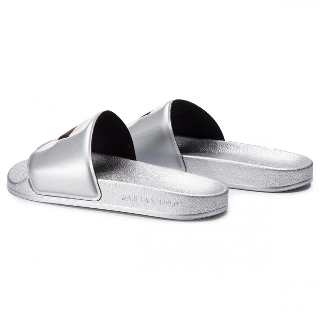 Mules Et Sandales Mules / Sandales De Bain KARL LAGERFELD - KL80905 Silver Rubber Argent 5 Mules Et Sandales Mules / Sandales De Bain KARL LAGERFELD - KL80905 Silver Rubber Argent – Image 3