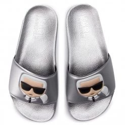 Mules Et Sandales Mules / Sandales De Bain KARL LAGERFELD - KL80905 Silver Rubber Argent 12 Mules Et Sandales Mules / Sandales De Bain KARL LAGERFELD - KL80905 Silver Rubber Argent -KARL LAGERFELD Soldes 0000201248522 05 sw