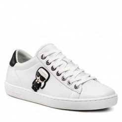 Chaussures Basses Sneakers KARL LAGERFELD - KL61230 White Lthr Blanc