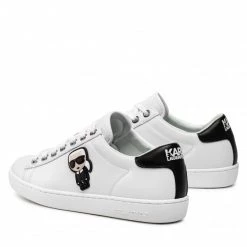 Chaussures Basses Sneakers KARL LAGERFELD - KL61230 White Lthr Blanc -KARL LAGERFELD Soldes 0000201681138 2