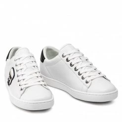 Chaussures Basses Sneakers KARL LAGERFELD - KL61230 White Lthr Blanc -KARL LAGERFELD Soldes 0000201681138 8