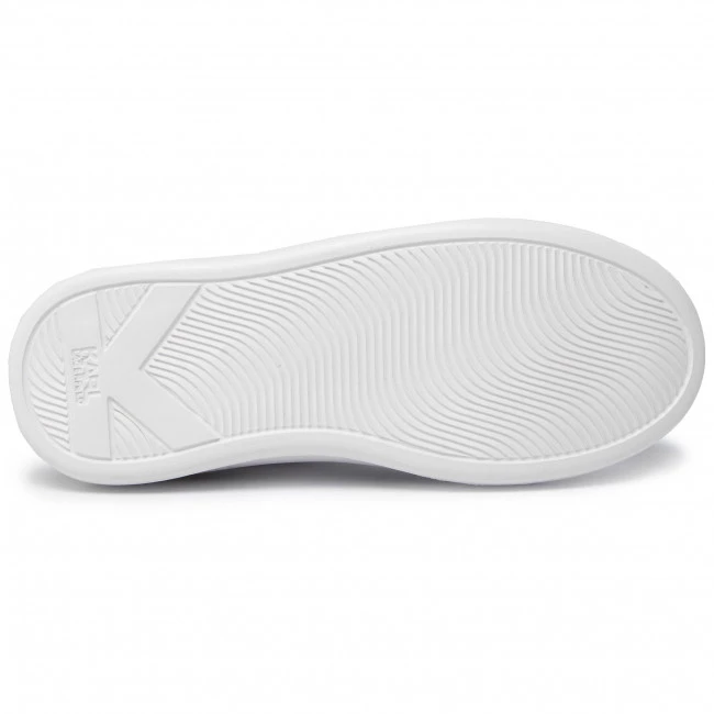 Chaussures Basses Sneakers KARL LAGERFELD - KL62530 White Lthr W/Pink Blanc 5 Chaussures Basses Sneakers KARL LAGERFELD - KL62530 White Lthr W/Pink Blanc – Image 4