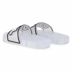 Mules Et Sandales Mules / Sandales De Bain KARL LAGERFELD - KL80710 Clear Rubber Blanc -KARL LAGERFELD Soldes 0000206891112 3