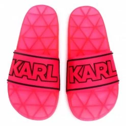 Mules Et Sandales Mules / Sandales De Bain KARL LAGERFELD - KL80710 Hot Pink Rubber Rose -KARL LAGERFELD Soldes 0000206891129 4