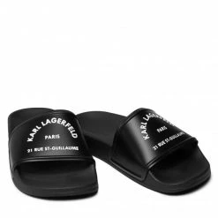 Mules Et Sandales Mules / Sandales De Bain KARL LAGERFELD - KL80908 Black Rubber Noir -KARL LAGERFELD Soldes 0000206891174 05 nc