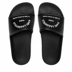 Mules Et Sandales Mules / Sandales De Bain KARL LAGERFELD - KL80908 Black Rubber Noir -KARL LAGERFELD Soldes 0000206891174 06 nc