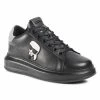 Chaussures Basses Sneakers KARL LAGERFELD - KL52530 Black Lthr/Mono Noir -KARL LAGERFELD Soldes 0000207560208 01 rz