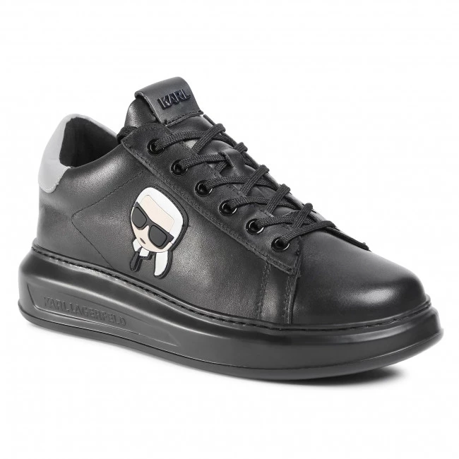 Chaussures Basses Sneakers KARL LAGERFELD - KL52530 Black Lthr/Mono Noir 3 Chaussures Basses Sneakers KARL LAGERFELD - KL52530 Black Lthr/Mono Noir
