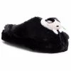 Mules Et Sandales Chaussons KARL LAGERFELD - KL40204 Black Synth Fur Noir -KARL LAGERFELD Soldes 0000207560345 01 yt