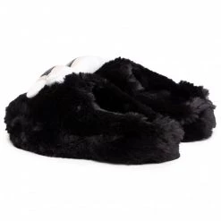 Mules Et Sandales Chaussons KARL LAGERFELD - KL40204 Black Synth Fur Noir 10 Mules Et Sandales Chaussons KARL LAGERFELD - KL40204 Black Synth Fur Noir -KARL LAGERFELD Soldes 0000207560345 02 yt
