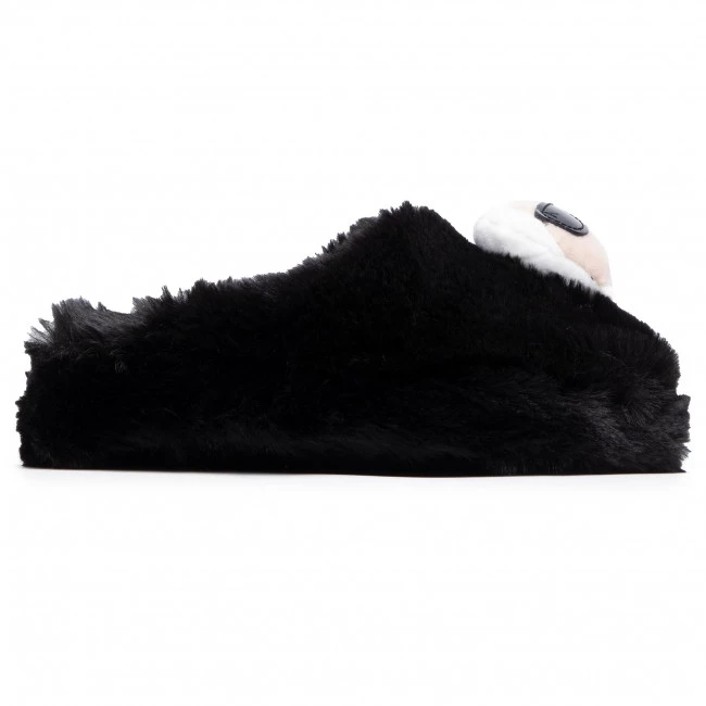 Mules Et Sandales Chaussons KARL LAGERFELD - KL40204 Black Synth Fur Noir 4 Mules Et Sandales Chaussons KARL LAGERFELD - KL40204 Black Synth Fur Noir – Image 2