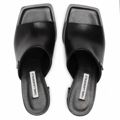 Mules Et Sandales Mules / Sandales De Bain KARL LAGERFELD - KL30600 Black Noir -KARL LAGERFELD Soldes 0000208040723 04 rz