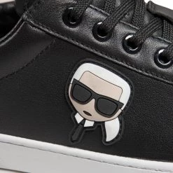 Chaussures Basses Sneakers KARL LAGERFELD - KL51509 Black Lthr Noir -KARL LAGERFELD Soldes 0000208040891 06 ki 1