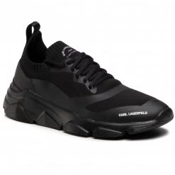 Chaussures Basses Sneakers KARL LAGERFELD - KL51631 K0X Black Knit Textile/Mono Noir