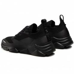 Chaussures Basses Sneakers KARL LAGERFELD - KL51631 K0X Black Knit Textile/Mono Noir -KARL LAGERFELD Soldes 0000208040945 02 ki