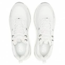 Chaussures Basses Sneakers KARL LAGERFELD - KL52420 White Lthr Blanc -KARL LAGERFELD Soldes 0000208041058 03 rz