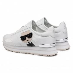 Chaussures Basses Sneakers KARL LAGERFELD - KL61930 White Lthr/Suede Blanc -KARL LAGERFELD Soldes 0000208041232 02 rz