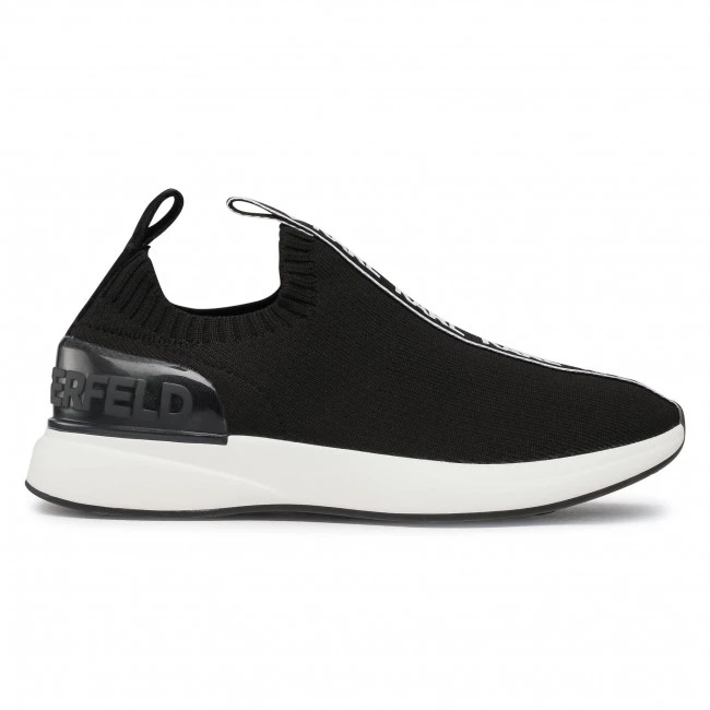 Chaussures Basses Sneakers KARL LAGERFELD - KL62115 Black Knit Textile Noir 4 Chaussures Basses Sneakers KARL LAGERFELD - KL62115 Black Knit Textile Noir – Image 2