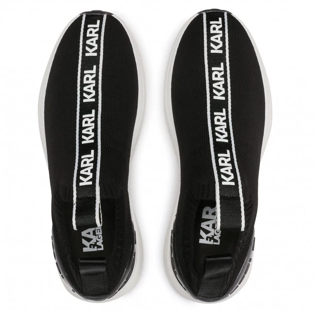 Chaussures Basses Sneakers KARL LAGERFELD - KL62115 Black Knit Textile Noir 8 Chaussures Basses Sneakers KARL LAGERFELD - KL62115 Black Knit Textile Noir – Image 6