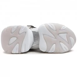 Chaussures Basses Sneakers KARL LAGERFELD - KL62320 White Lthr W/Silver Blanc -KARL LAGERFELD Soldes 0000208041379 04 plj