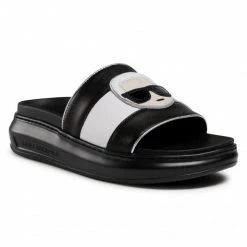 Mules Et Sandales Mules / Sandales De Bain KARL LAGERFELD - KL62500 Black Lthr/Mono Noir