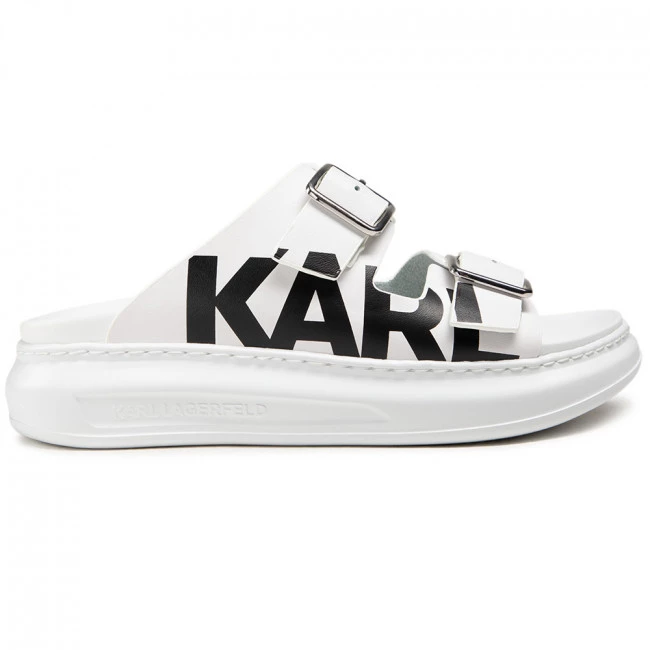 Mules Et Sandales Mules / Sandales De Bain KARL LAGERFELD - KL62505 White Lthr Blanc 4 Mules Et Sandales Mules / Sandales De Bain KARL LAGERFELD - KL62505 White Lthr Blanc – Image 2