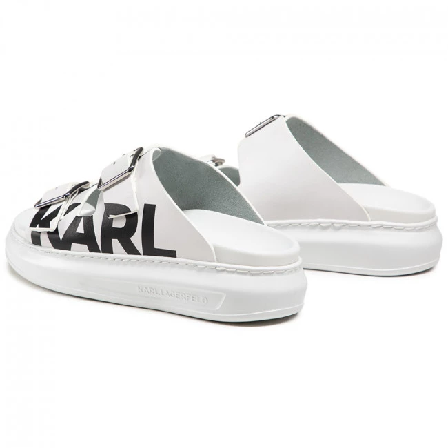 Mules Et Sandales Mules / Sandales De Bain KARL LAGERFELD - KL62505 White Lthr Blanc 5 Mules Et Sandales Mules / Sandales De Bain KARL LAGERFELD - KL62505 White Lthr Blanc – Image 3