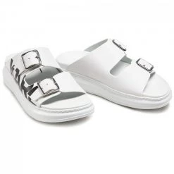 Mules Et Sandales Mules / Sandales De Bain KARL LAGERFELD - KL62505 White Lthr Blanc 12 Mules Et Sandales Mules / Sandales De Bain KARL LAGERFELD - KL62505 White Lthr Blanc -KARL LAGERFELD Soldes 0000208041522 05 plj