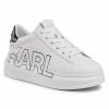 Chaussures Basses Sneakers KARL LAGERFELD - KL62511 White Lthr Blanc