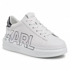 Chaussures Basses Sneakers KARL LAGERFELD - KL62511 White Lthr Blanc