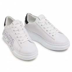 Chaussures Basses Sneakers KARL LAGERFELD - KL62511 White Lthr Blanc -KARL LAGERFELD Soldes 0000208041553 06 rz
