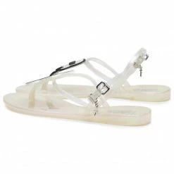 Mules Et Sandales Sandales KARL LAGERFELD - KL80002 Iridescent Rubber Blanc -KARL LAGERFELD Soldes 0000208041751 02 yt
