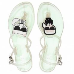 Mules Et Sandales Sandales KARL LAGERFELD - KL80002 Iridescent Rubber Blanc -KARL LAGERFELD Soldes 0000208041751 05 yt