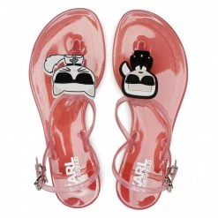 Mules Et Sandales Sandales KARL LAGERFELD - KL80002 Light Piink Rubber Rose -KARL LAGERFELD Soldes 0000208041768 06 rz