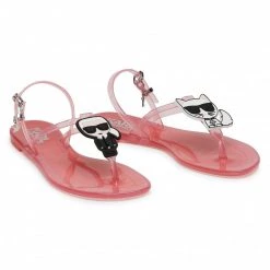 Mules Et Sandales Sandales KARL LAGERFELD - KL80002 Light Piink Rubber Rose -KARL LAGERFELD Soldes 0000208041768 07 rz