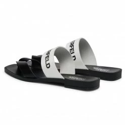 Mules Et Sandales Tongs KARL LAGERFELD - KL80425 001 Black & White Lthr Blanc, Noir 10 Mules Et Sandales Tongs KARL LAGERFELD - KL80425 001 Black & White Lthr Blanc, Noir -KARL LAGERFELD Soldes 0000208041881 02 rz