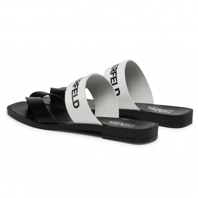 Mules Et Sandales Tongs KARL LAGERFELD - KL80425 001 Black & White Lthr Blanc, Noir 5 Mules Et Sandales Tongs KARL LAGERFELD - KL80425 001 Black & White Lthr Blanc, Noir – Image 3
