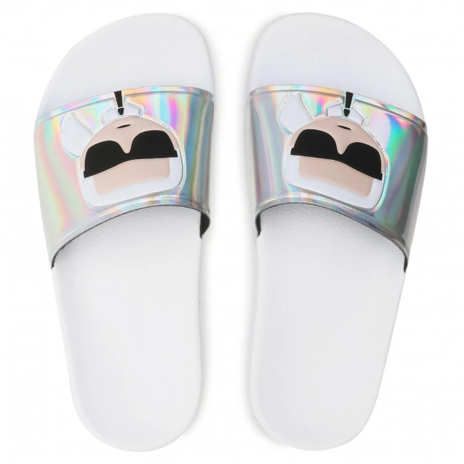 Mules Et Sandales Mules / Sandales De Bain KARL LAGERFELD - KL80905 Iridescent Rubber Argent 8 Mules Et Sandales Mules / Sandales De Bain KARL LAGERFELD - KL80905 Iridescent Rubber Argent – Image 6