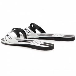Mules Et Sandales Mules / Sandales De Bain KARL LAGERFELD - KL80480 White Lthr Blanc -KARL LAGERFELD Soldes 0000208333092 03 sw