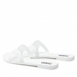 Mules Et Sandales Mules / Sandales De Bain KARL LAGERFELD - KL80008 White Rubber Blanc -KARL LAGERFELD Soldes 0000208333221 02 ki 1