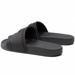 Mules Et Sandales Mules / Sandales De Bain KARL LAGERFELD - KL80919 Black Rubber Noir -KARL LAGERFELD Soldes 0000208333252 02 pl