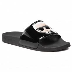 Mules Et Sandales Mules / Sandales De Bain KARL LAGERFELD - KL80906 Black Rubber Noir