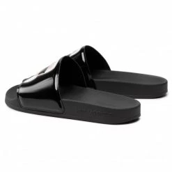 Mules Et Sandales Mules / Sandales De Bain KARL LAGERFELD - KL80906 Black Rubber Noir -KARL LAGERFELD Soldes 0000208333283 02 mt