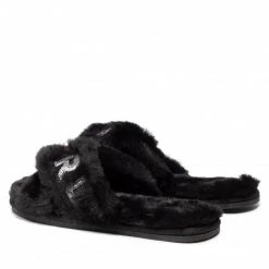 Mules Et Sandales Chaussons KARL LAGERFELD - KL49005T Black Synth Fur Noir -KARL LAGERFELD Soldes 0000208874953 02 st