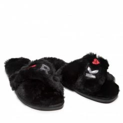 Mules Et Sandales Chaussons KARL LAGERFELD - KL49005T Black Synth Fur Noir -KARL LAGERFELD Soldes 0000208874953 03 st