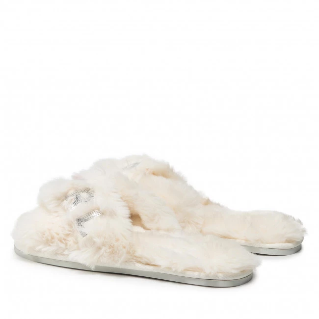 Mules Et Sandales Chaussons KARL LAGERFELD - KL49005T White Synth Fur Blanc 5 Mules Et Sandales Chaussons KARL LAGERFELD - KL49005T White Synth Fur Blanc – Image 3