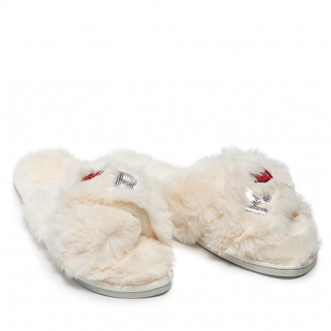Mules Et Sandales Chaussons KARL LAGERFELD - KL49005T White Synth Fur Blanc 7 Mules Et Sandales Chaussons KARL LAGERFELD - KL49005T White Synth Fur Blanc – Image 5